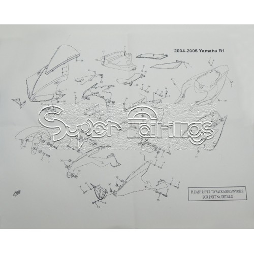 Bolt kit - Yamaha R1 2004-2006